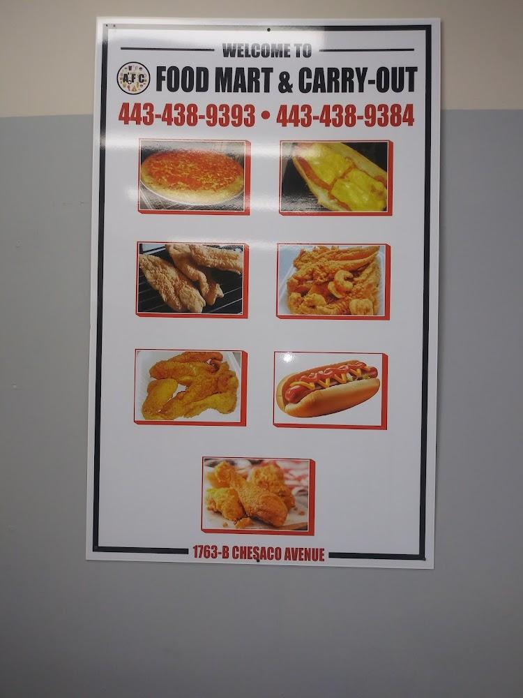 AFC FOOD MART AND CARRY OUT Menu image 3